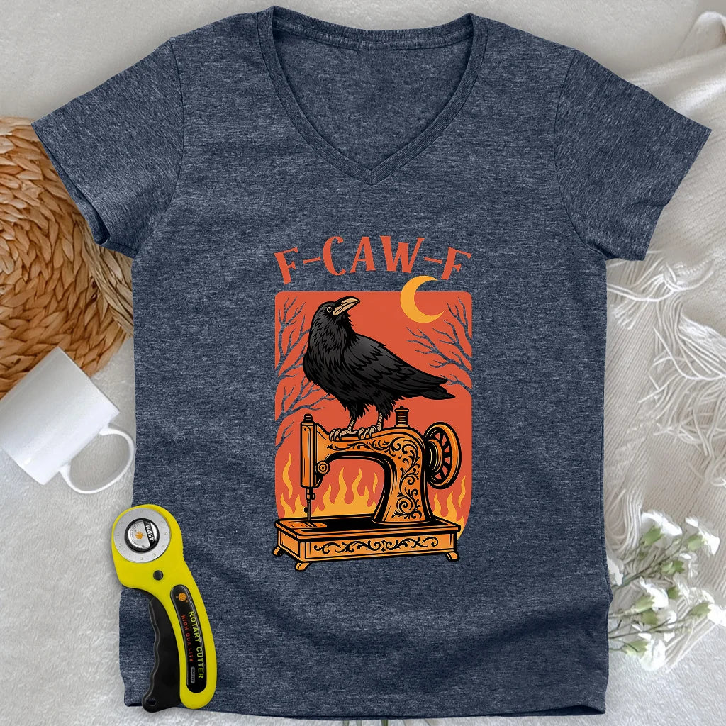 Fiery Stitch Lady V-neck