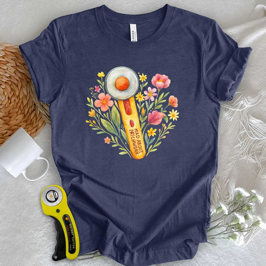 T-shirt coupe fleurie