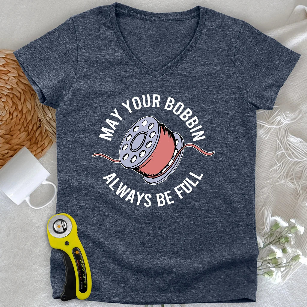 Bénédiction à Bobine Complète Femme Col V