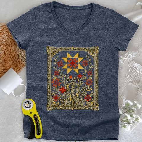 Maglia a V da donna del Giardino delle Stelle