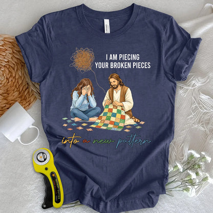 T-shirt Dieu reconstitue les morceaux brisés