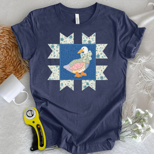 Goose Quilt Applique T-Shirt