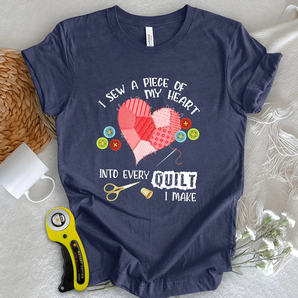 T-shirt "Cœur Cousu d'Amour"
