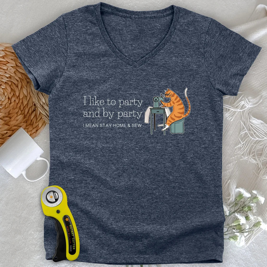 I like Party Lady V-neck