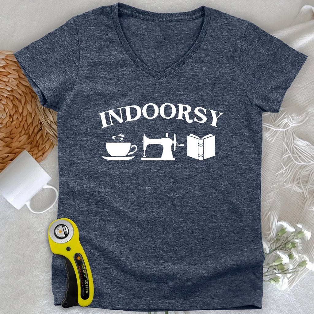 Indoorsy Lady V-neck