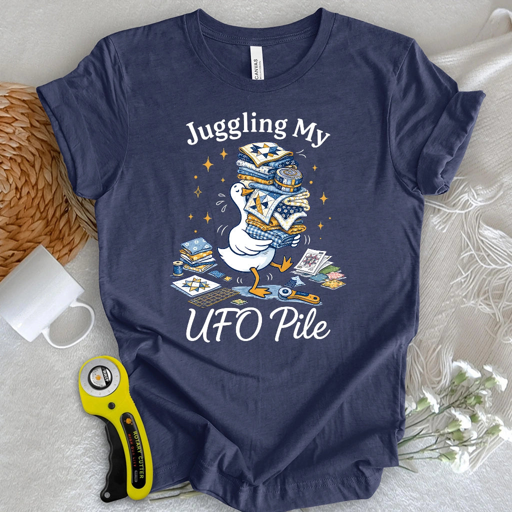 Juggling My UFO Pile T-shirt