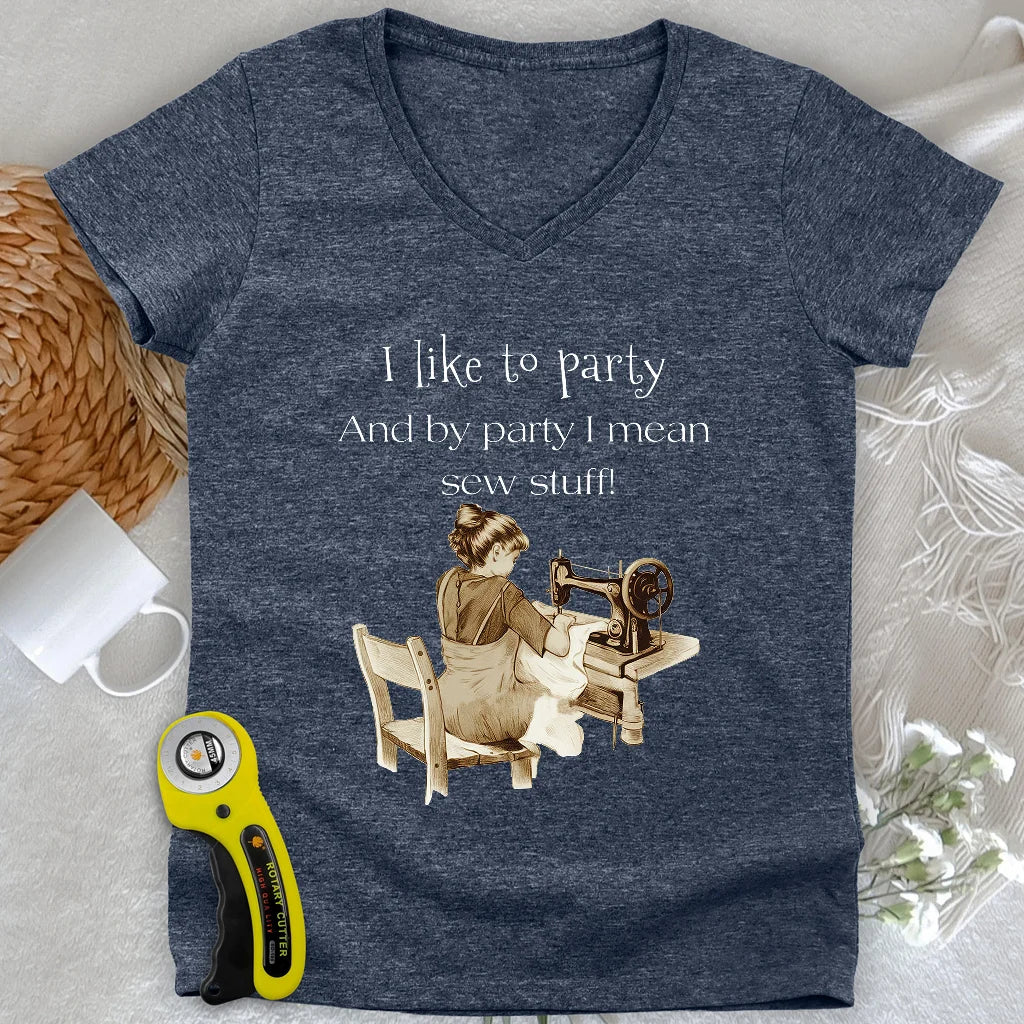 Kind of Party Lady V-neck