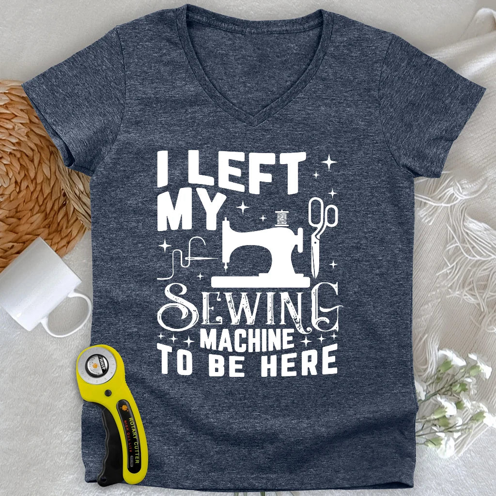 Left Be Here Lady V-Neck