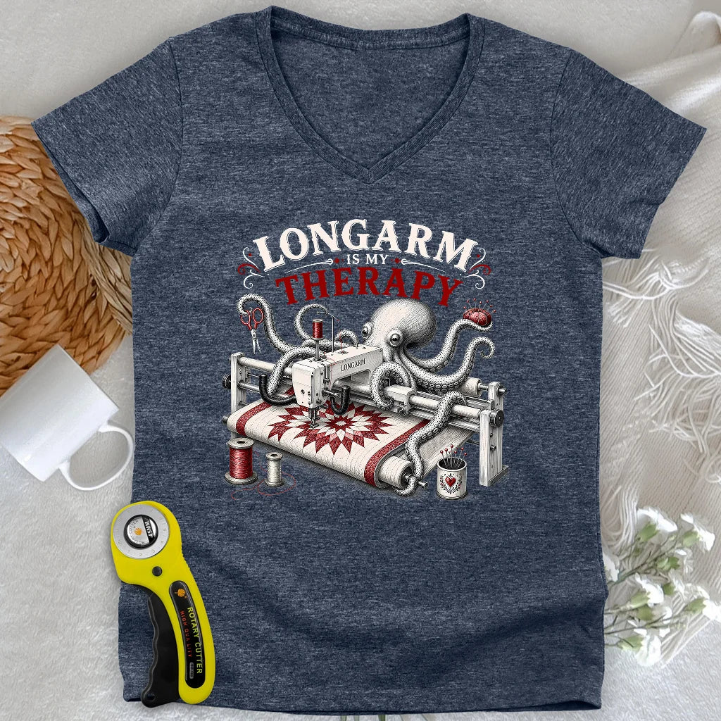 Longarm Therapy Club Lady V-neck