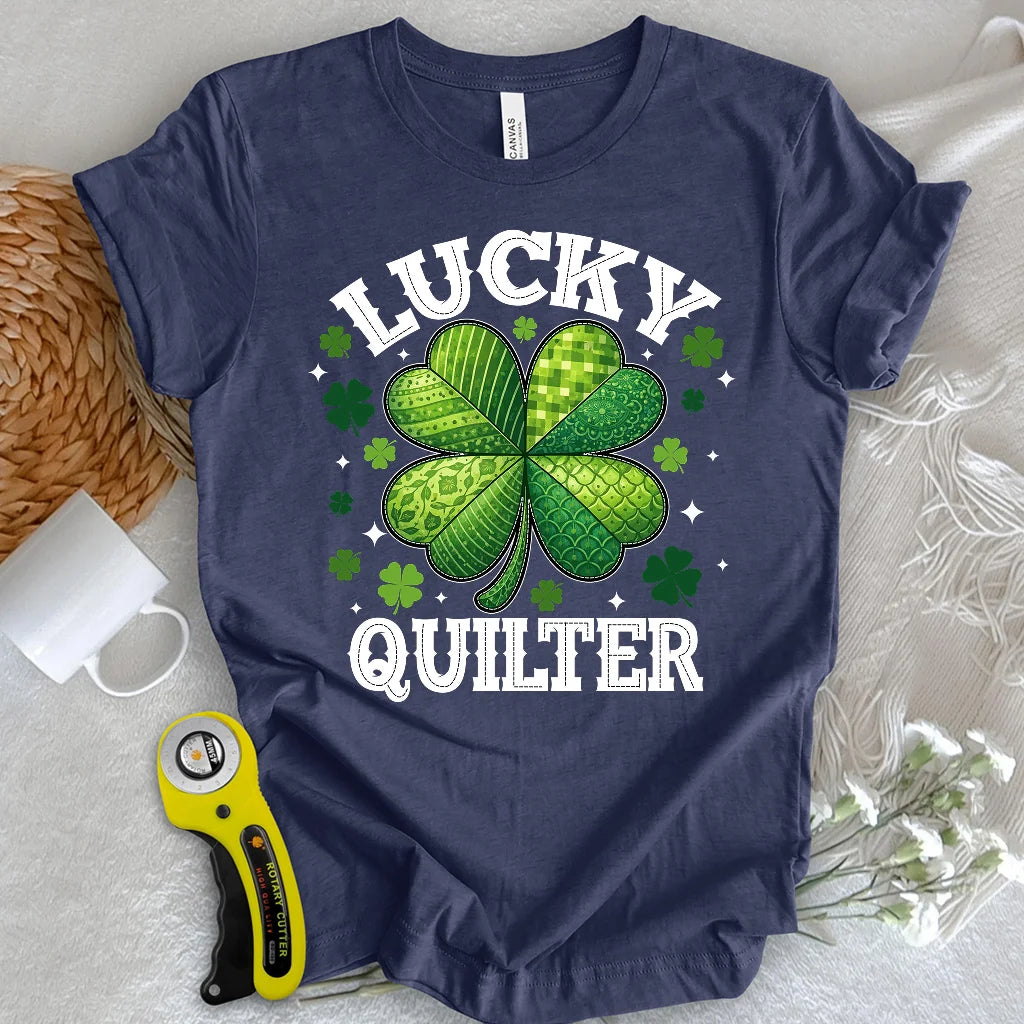 Glückliche Quilterin T-Shirt