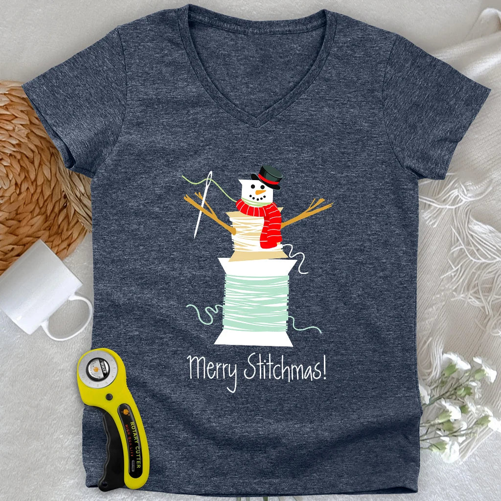 Merry Stitchmas! Lady V-neck