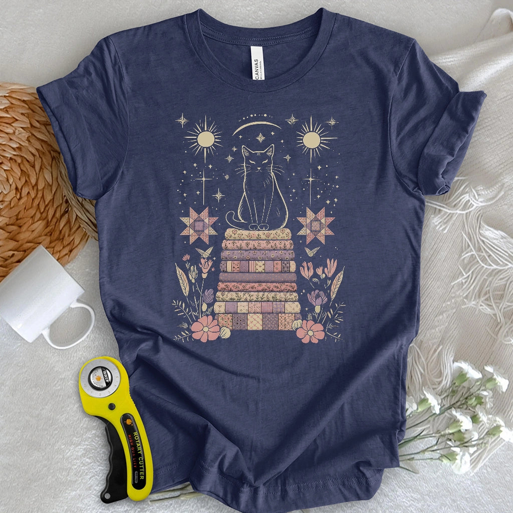 Mystical Quilt Cat T-shirt