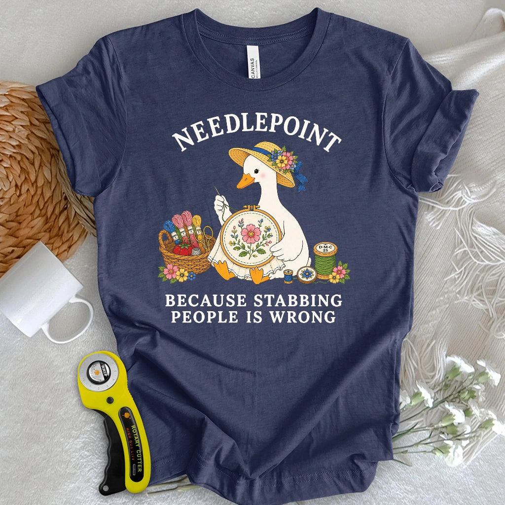 Needlepoint Therapy T-shirt