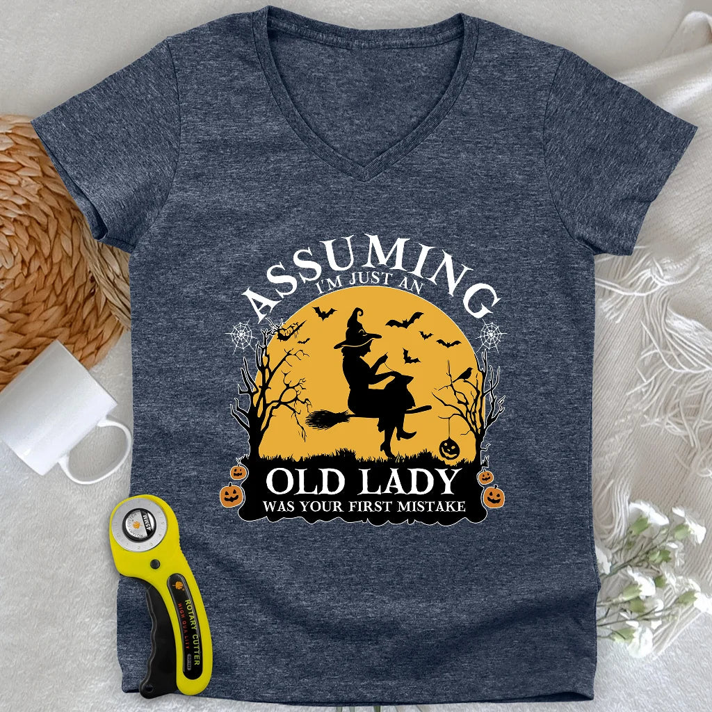Old Lady Lady V-neck