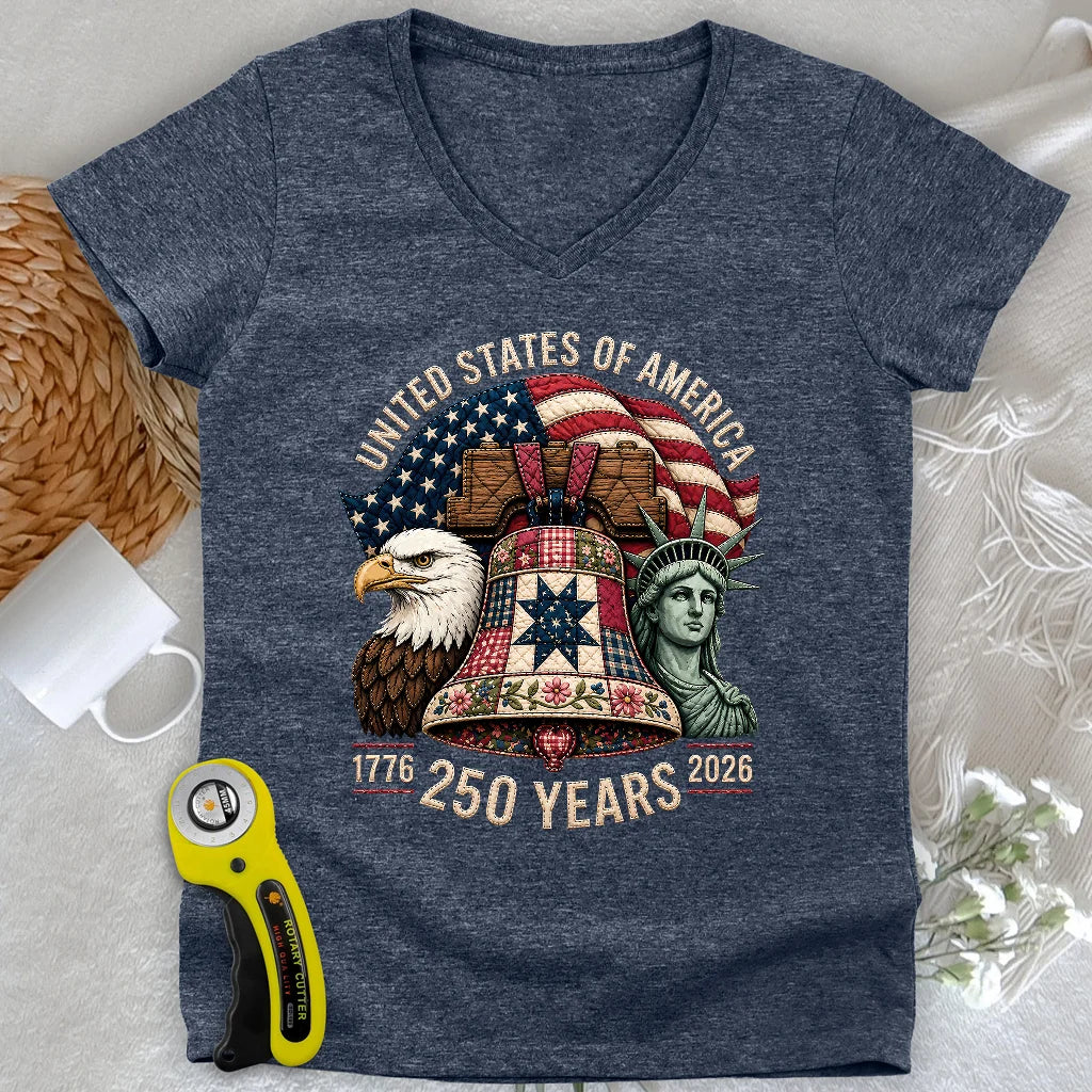 Patched With Pride Lady V-neck