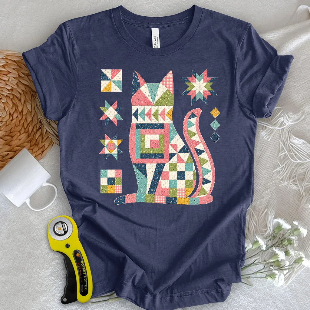 Patchwork Cat T-shirt
