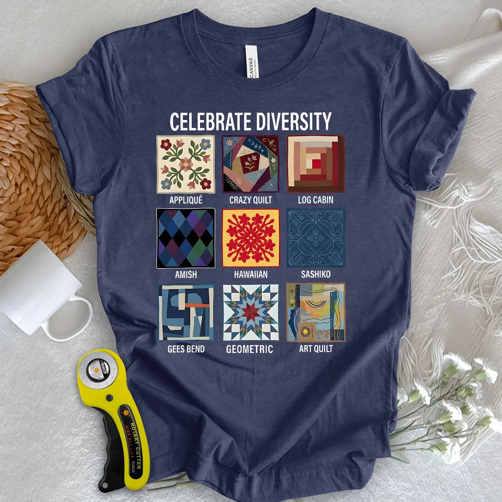 T-shirt Patchwork de la diversité