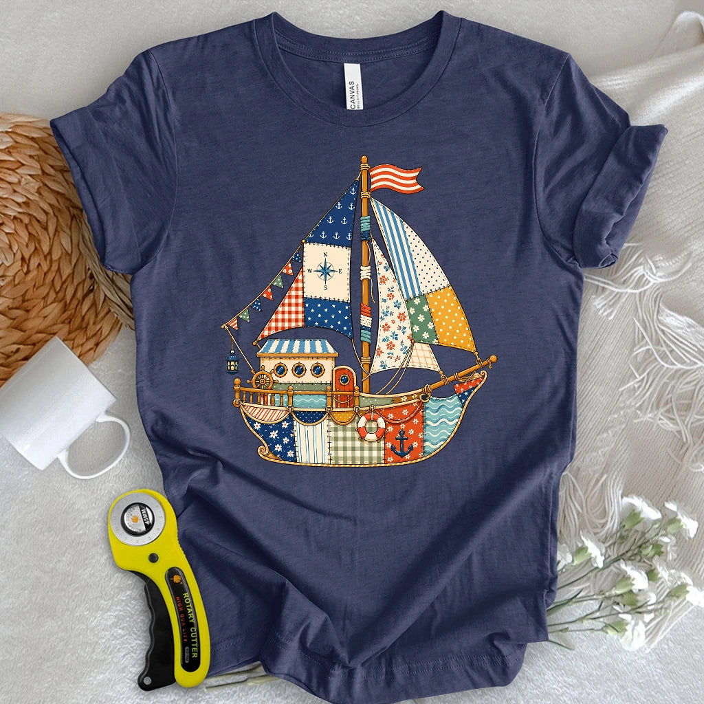 Patchwork Harbor Dream T-shirt