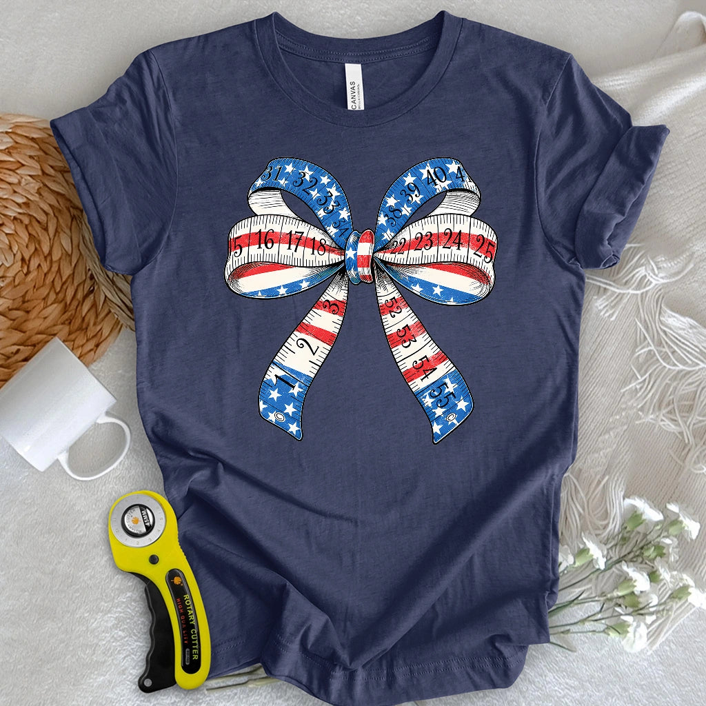 Patriotic Tape Bow T-shirt