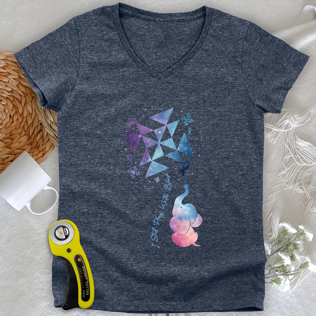 Pinwheel Lady V-neck