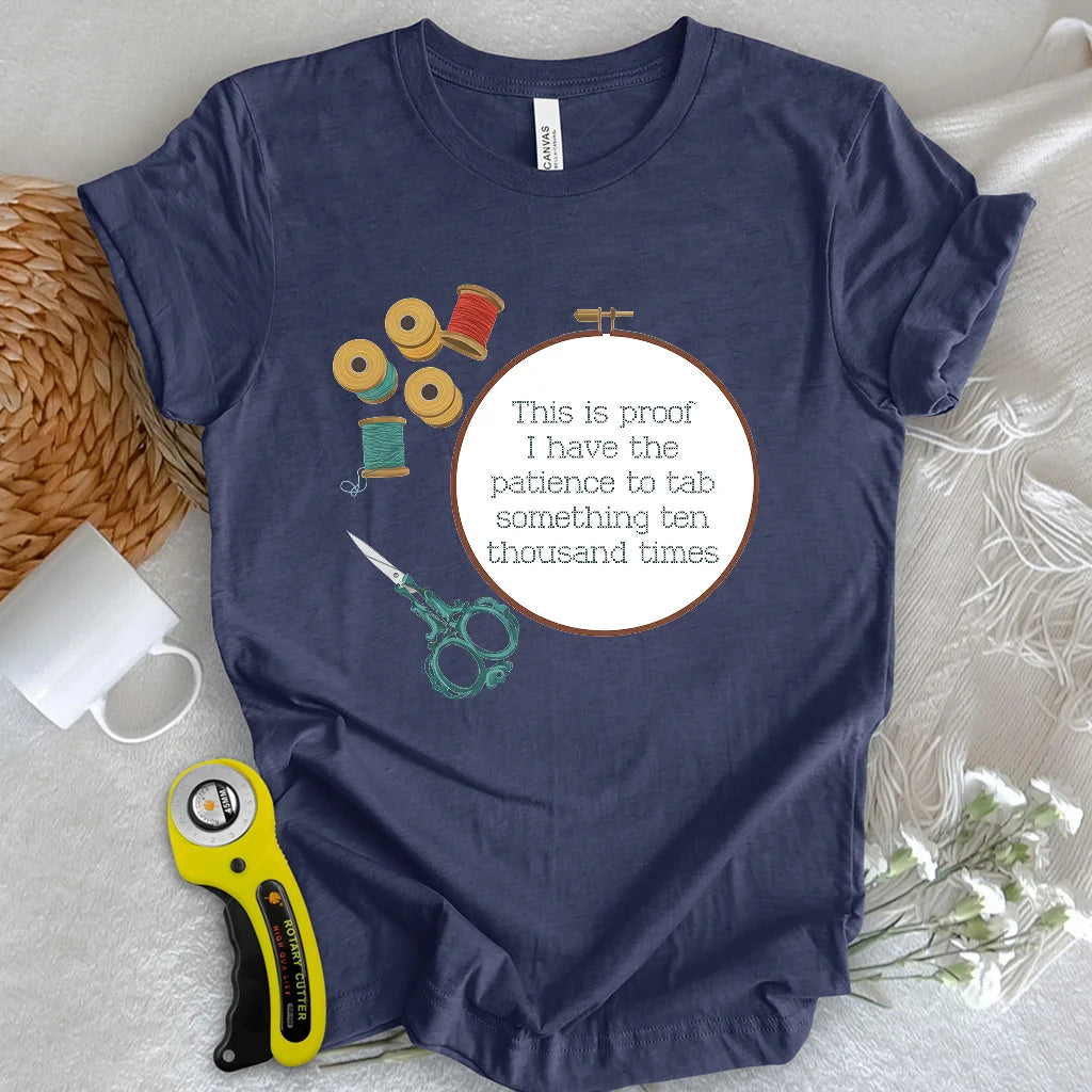 T-shirt « Preuve de patience »