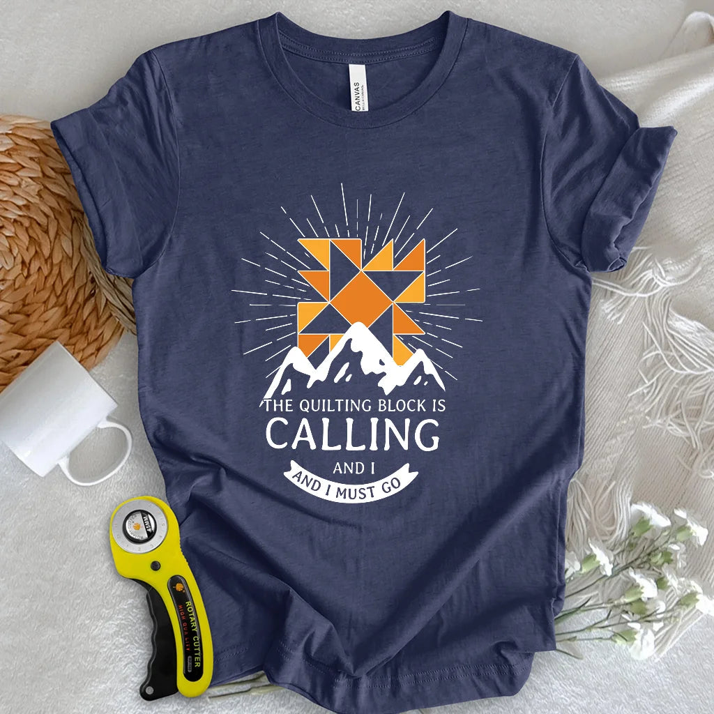 Quiltblock-Ruf-T-Shirt