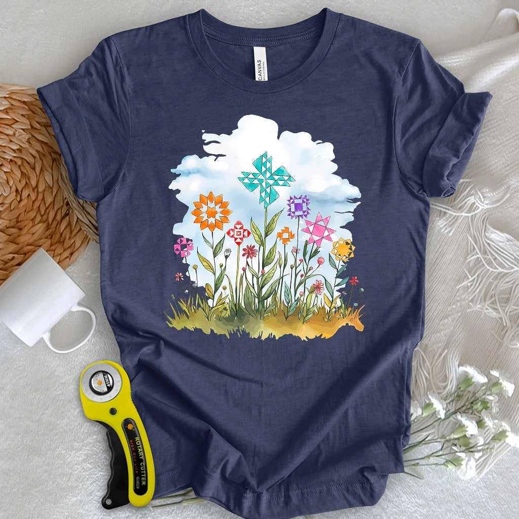 Quilt Block Field T-shirt