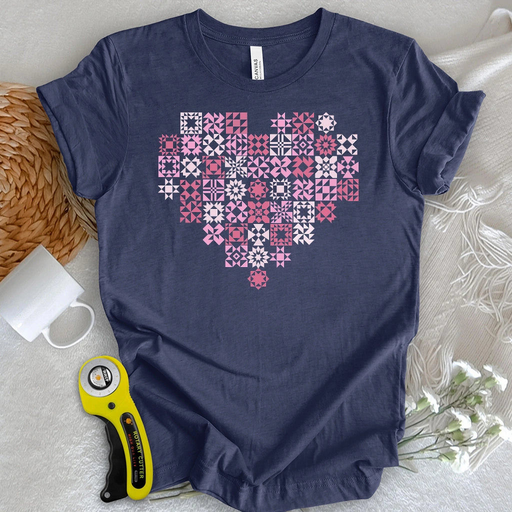 Quilt Block Heart T-shirt