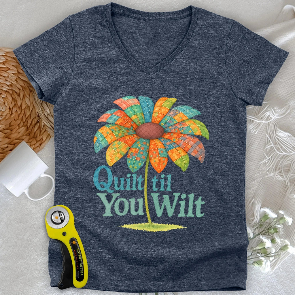 Quilt Wilt V-neck