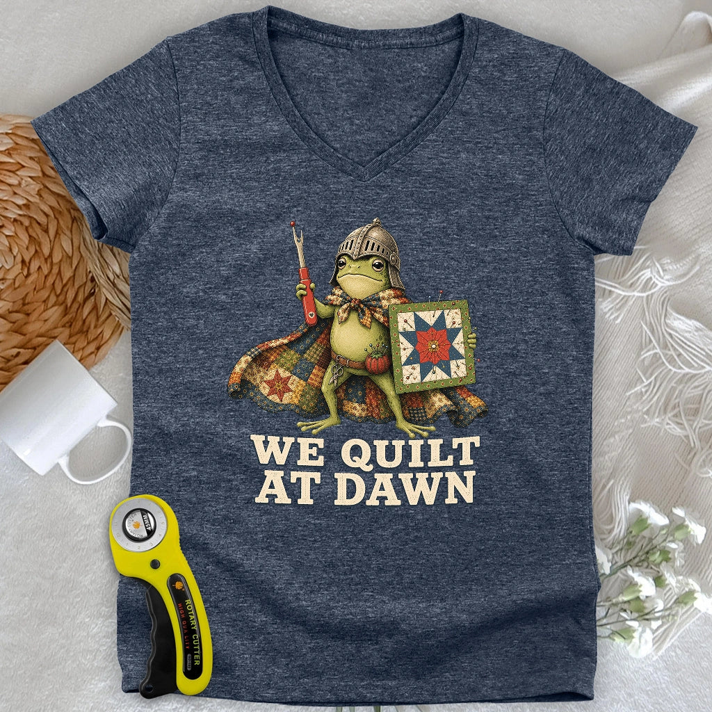 Quilt at Dawn Lady V-neck