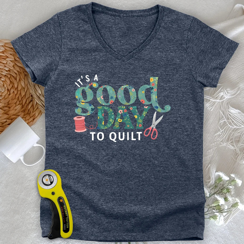 Quiltday Femme Col V