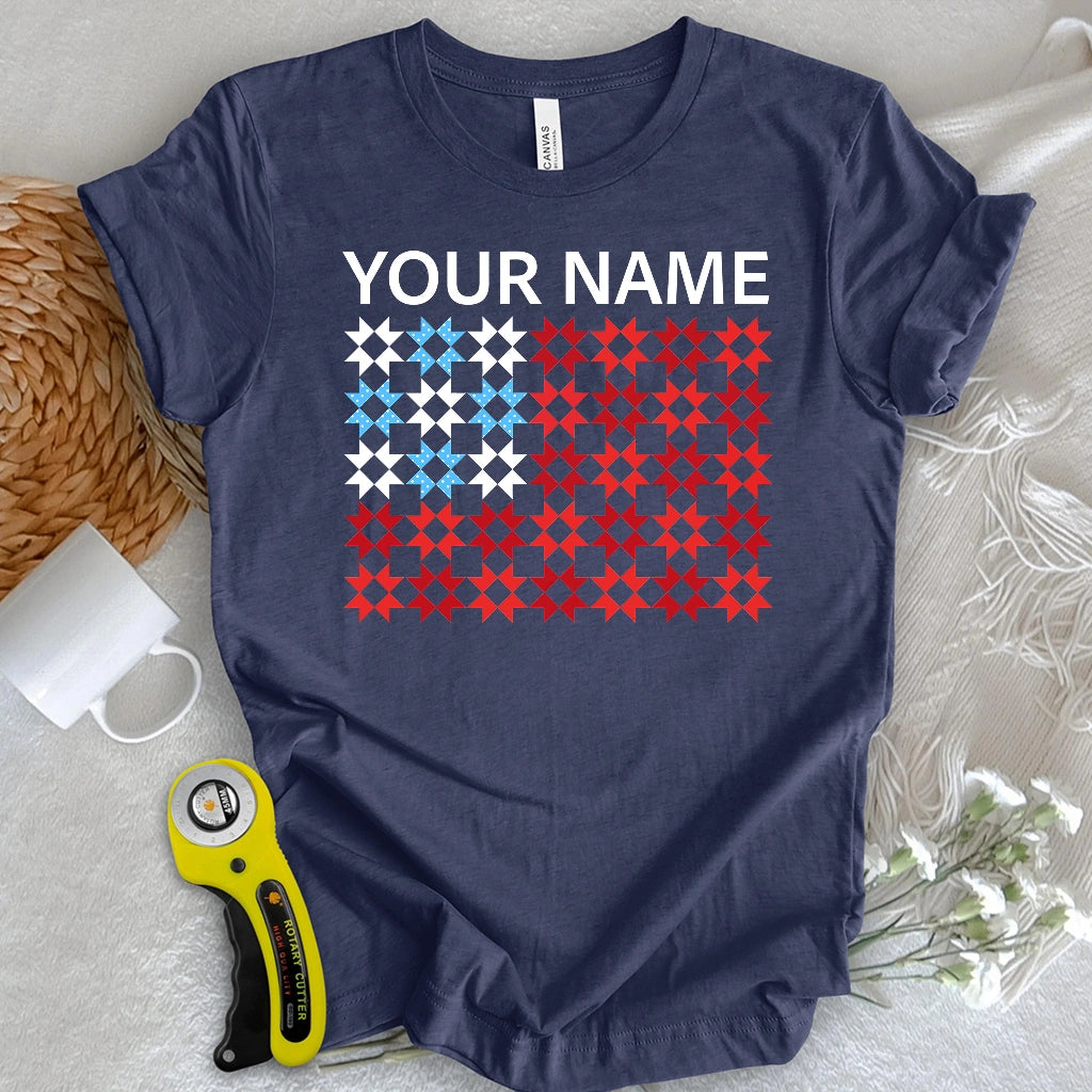 "Custom Name" Quilted Tribute T-shirt