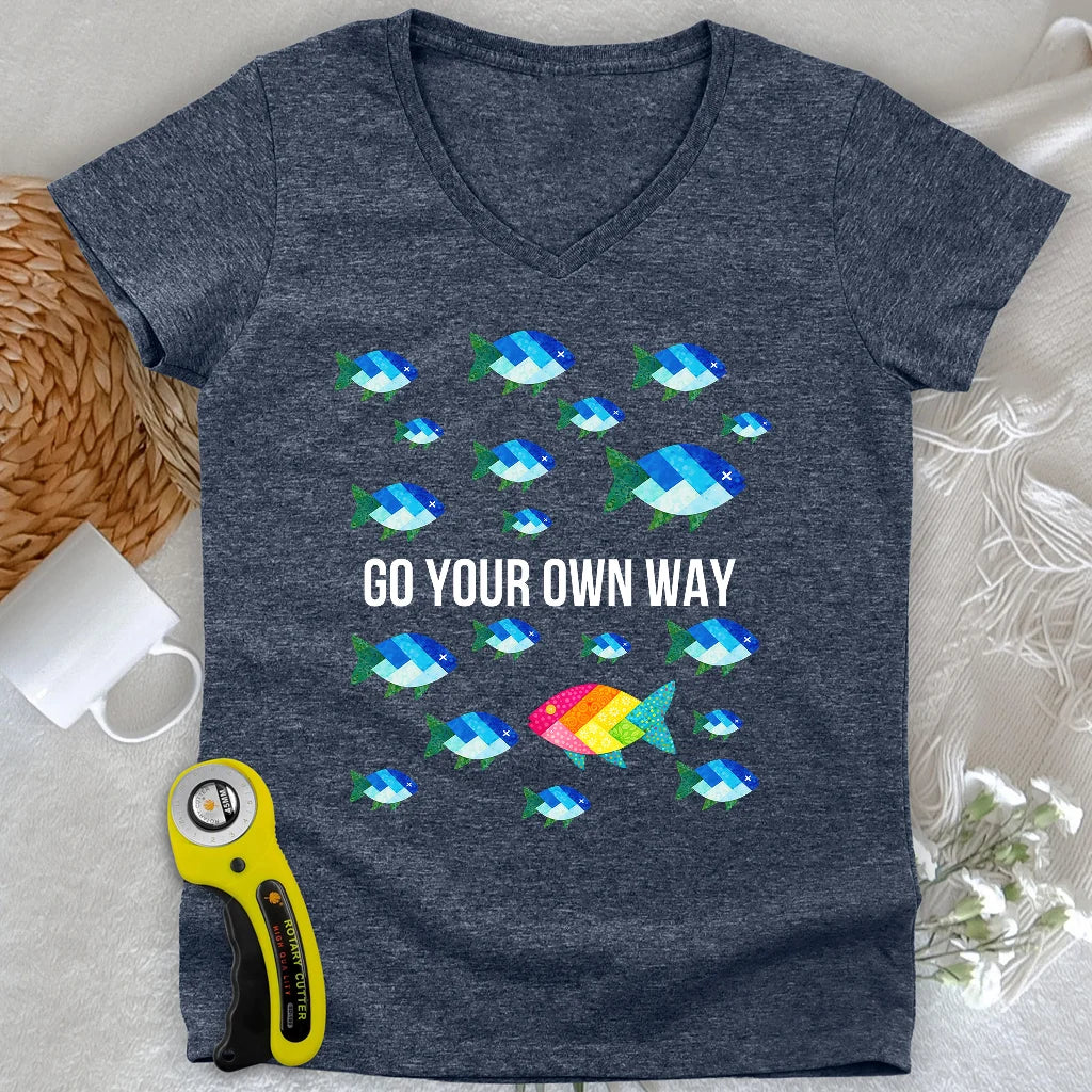 Quilter Individuality Lady V-neck