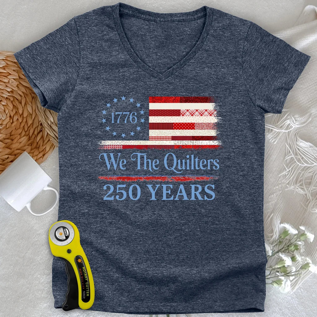Quilters of Liberty Lady V-neck