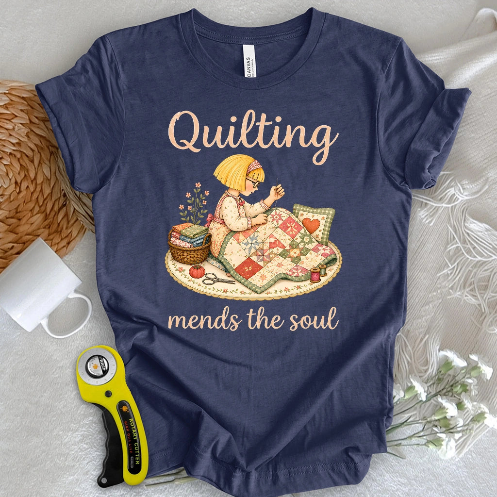 Quilting Mends the Soul T-shirt
