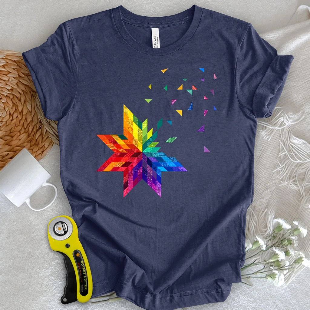 Rainbow Star Block T-shirt