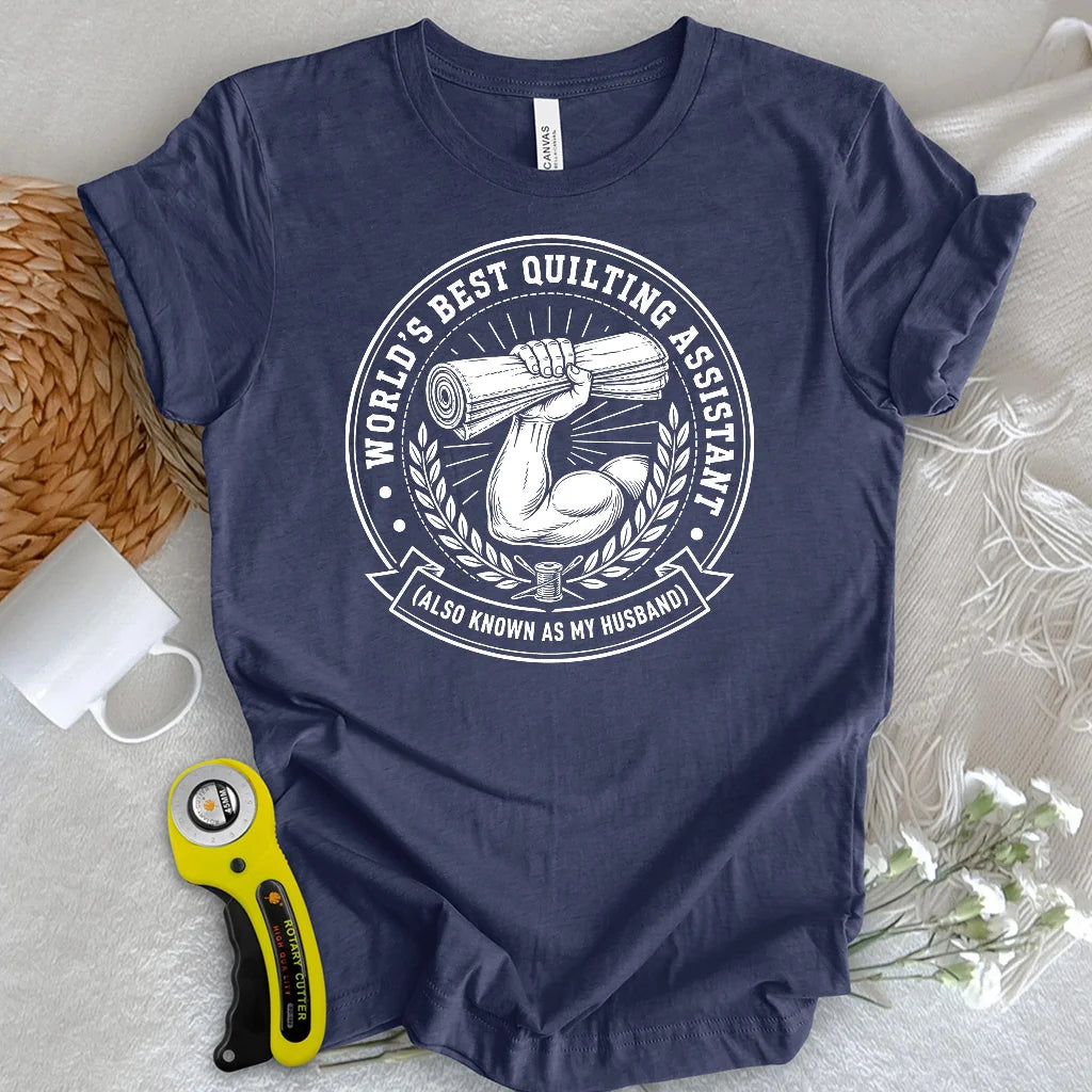 Real Men Support Quilting T-Shirt