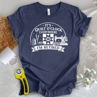 T-shirt de quilteuse à la retraite