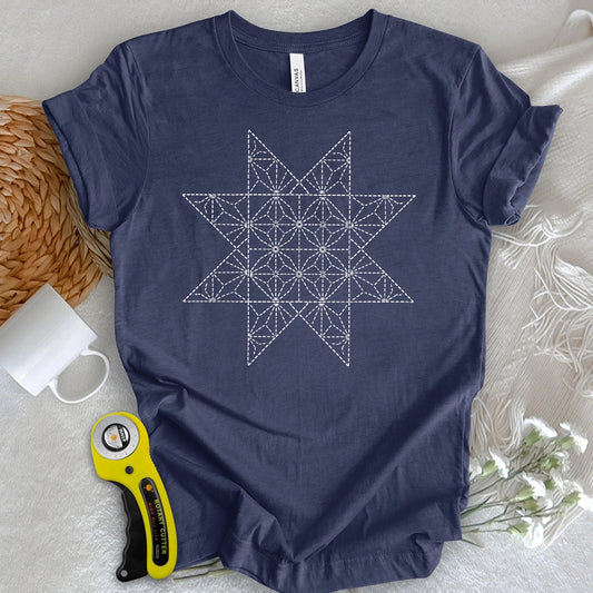 Sashiko Quilt Star T-shirt
