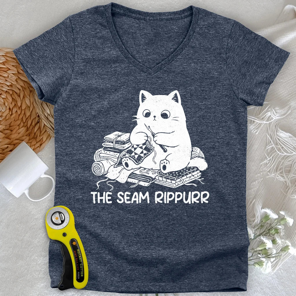 Seam Rippurrr Lady V-neck