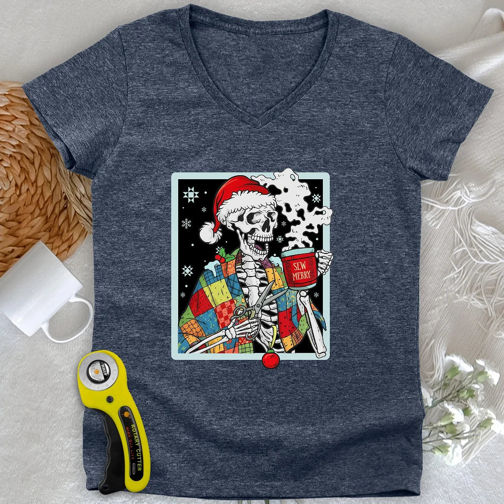 Sew Dead Lady V-neck