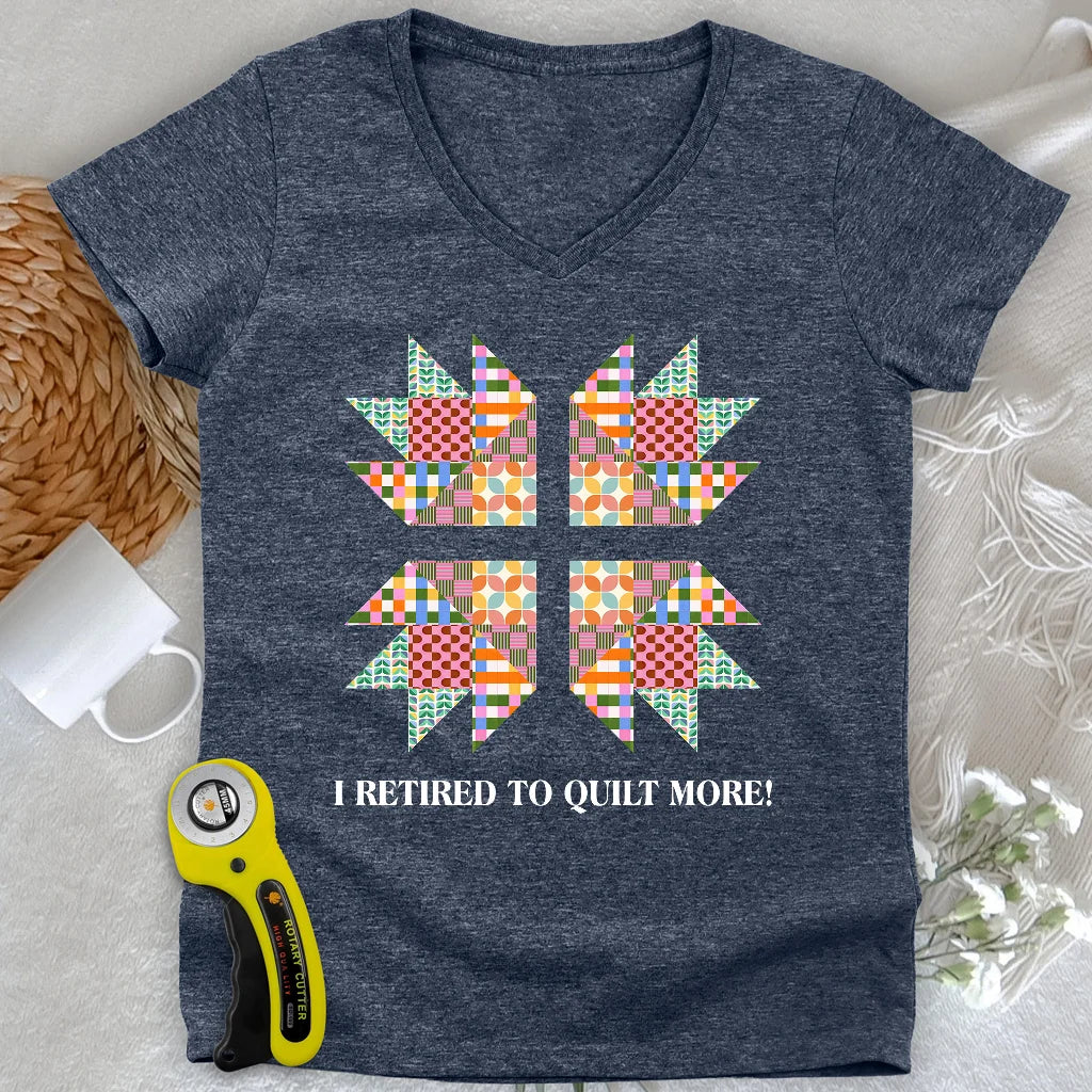 Sew Full-Time Lady V-neck