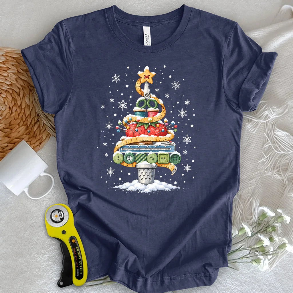 Sewing Tools Christmas Tree T-shirt