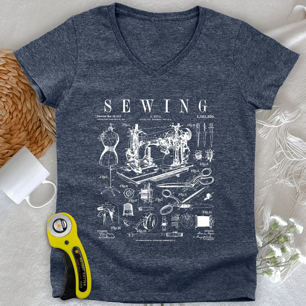 Sewing Tools Pattern Lady V-neck