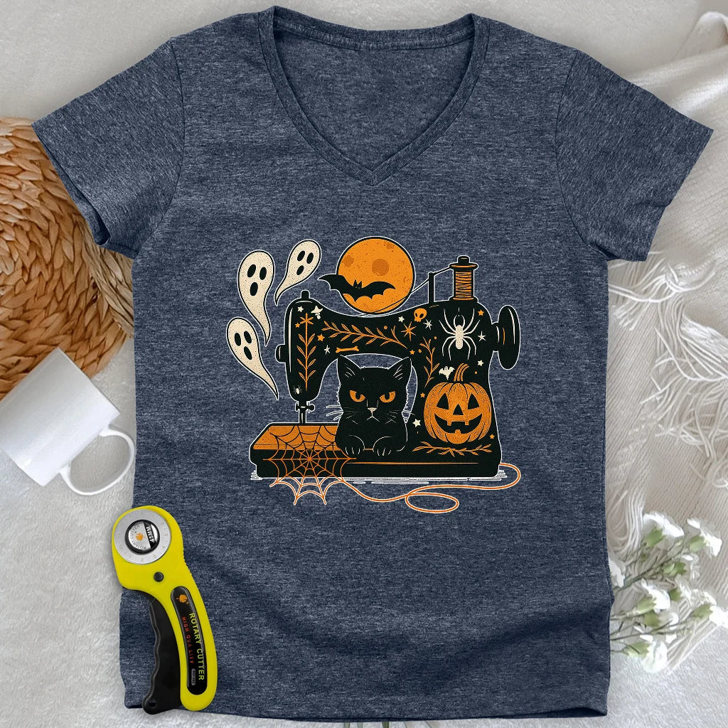 Sewn in Shadow Lady V-neck