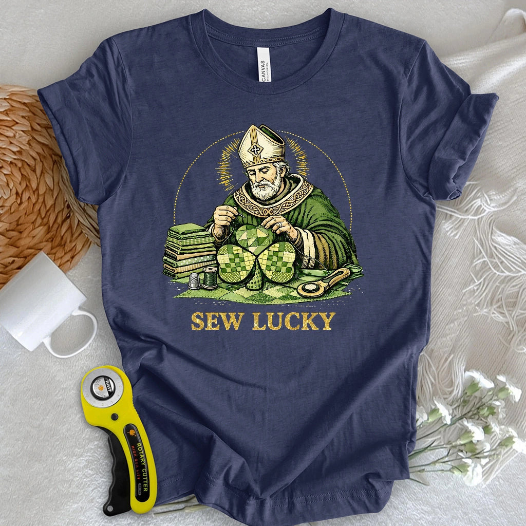 St. Patrick’s Quilted Shamrock T-shirt