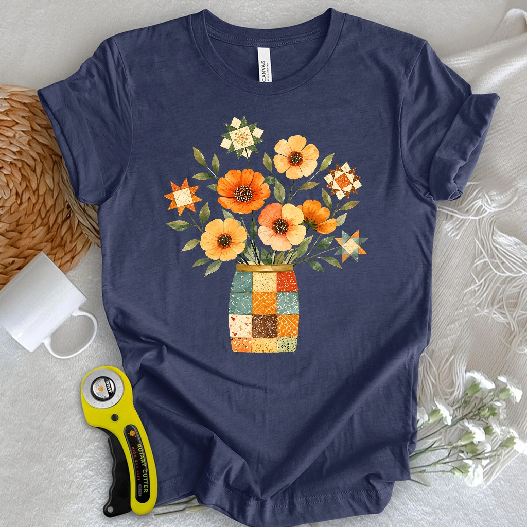 Stars & Stitched Blooms T-shirt