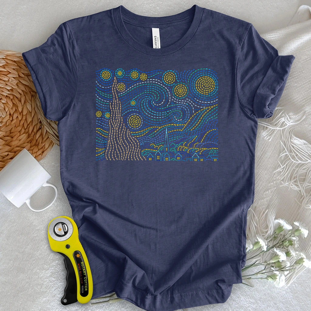 Stitched Starry Night T-shirt