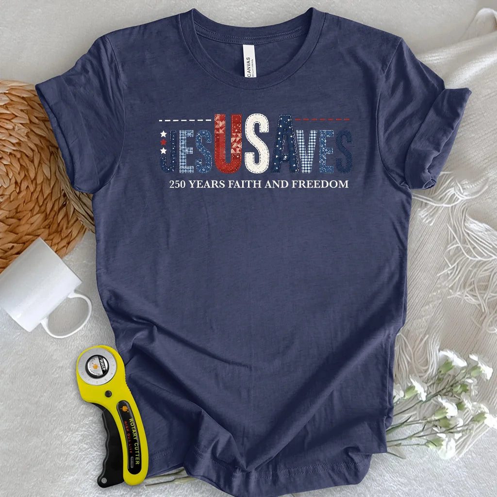 Stitching Faith Since 1776 T-shirt
