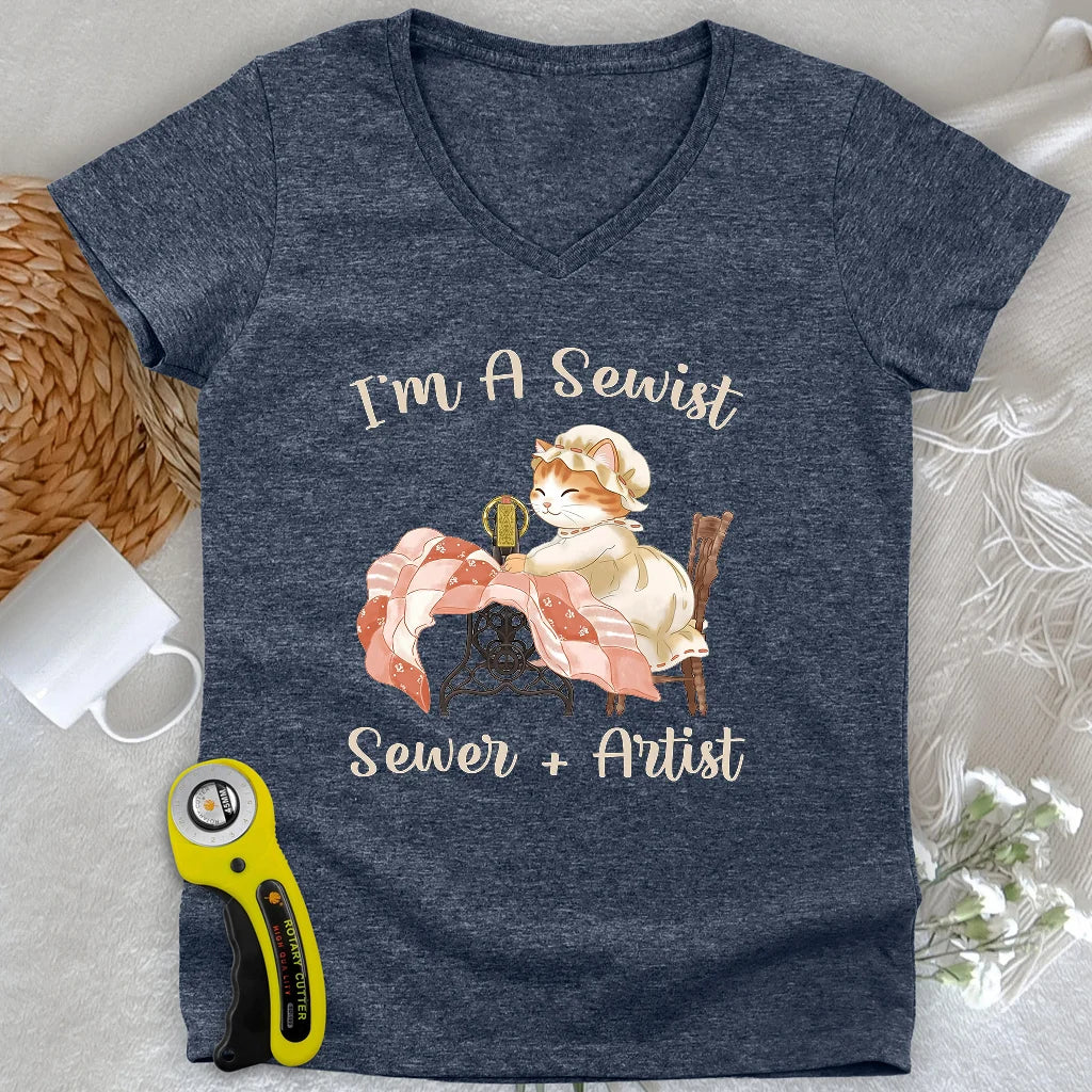 Stitching Serenity Lady V-neck